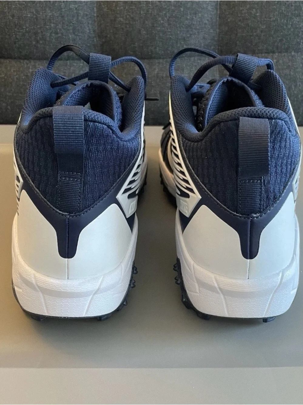Mens Nike Force Savage Pro 3 Shark Football Cleats Size 14 Navy/White FJ8163-400